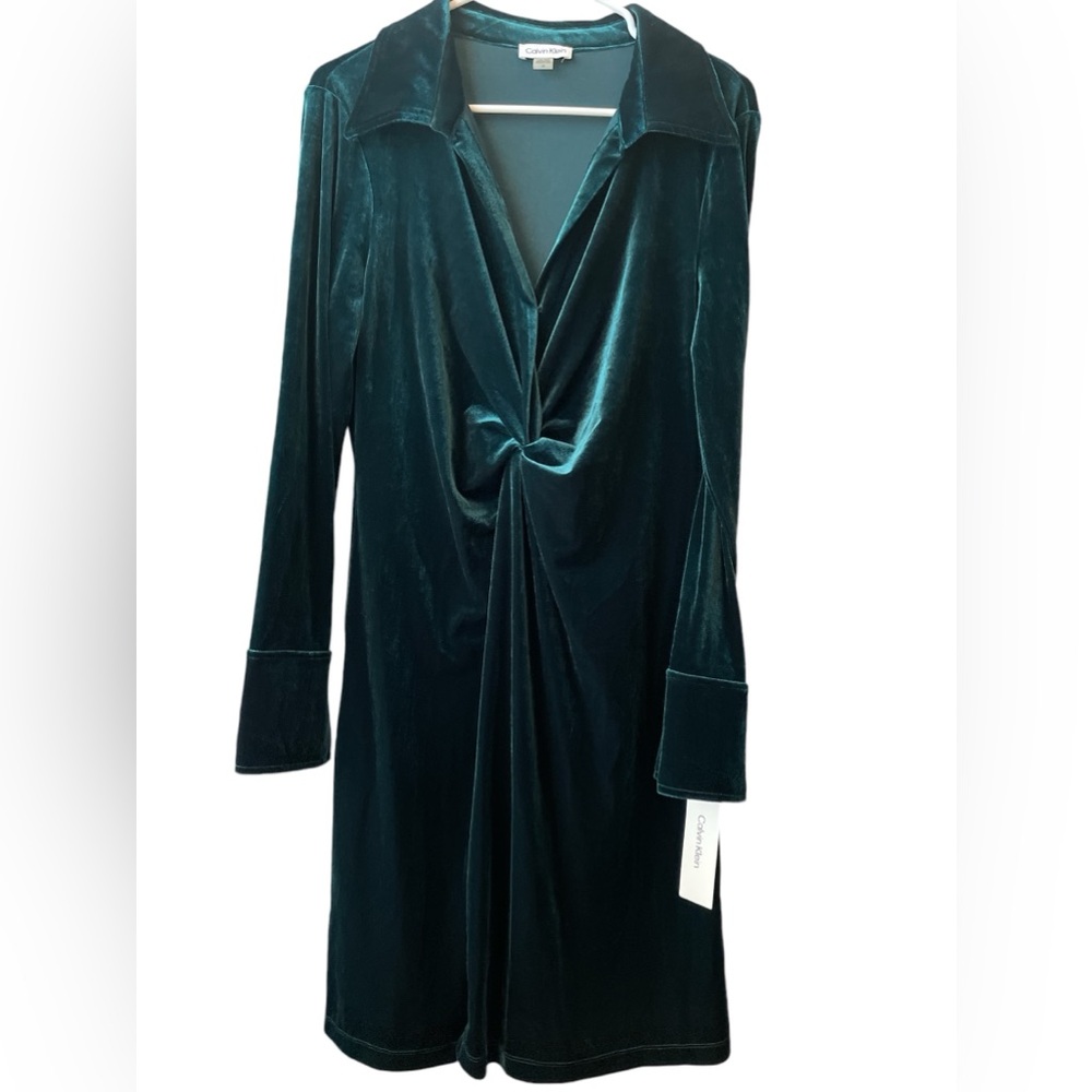 NWT CALVIN KLEIN KNNOTV WAIST DRESS